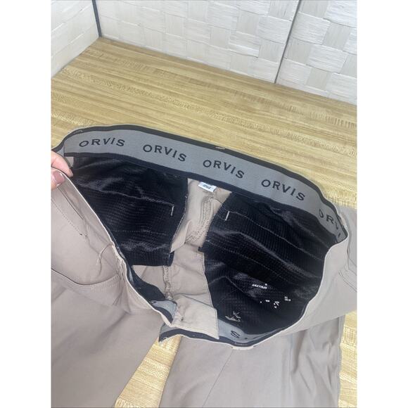 Orvis Pants Men’s Tan Khaki Stretch Performance Tech Trek Casual Chino 32”x 30” - Picture 10 of 10